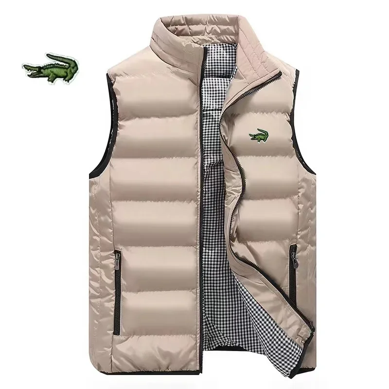 Top Trends: 2023 CARTELO Embroidery Men&#039;s Autumn And Winter Warm And Windproof Vest Jacket Fashion Trend Thickened Cotton Padded Warm Vests Shoppable Styles