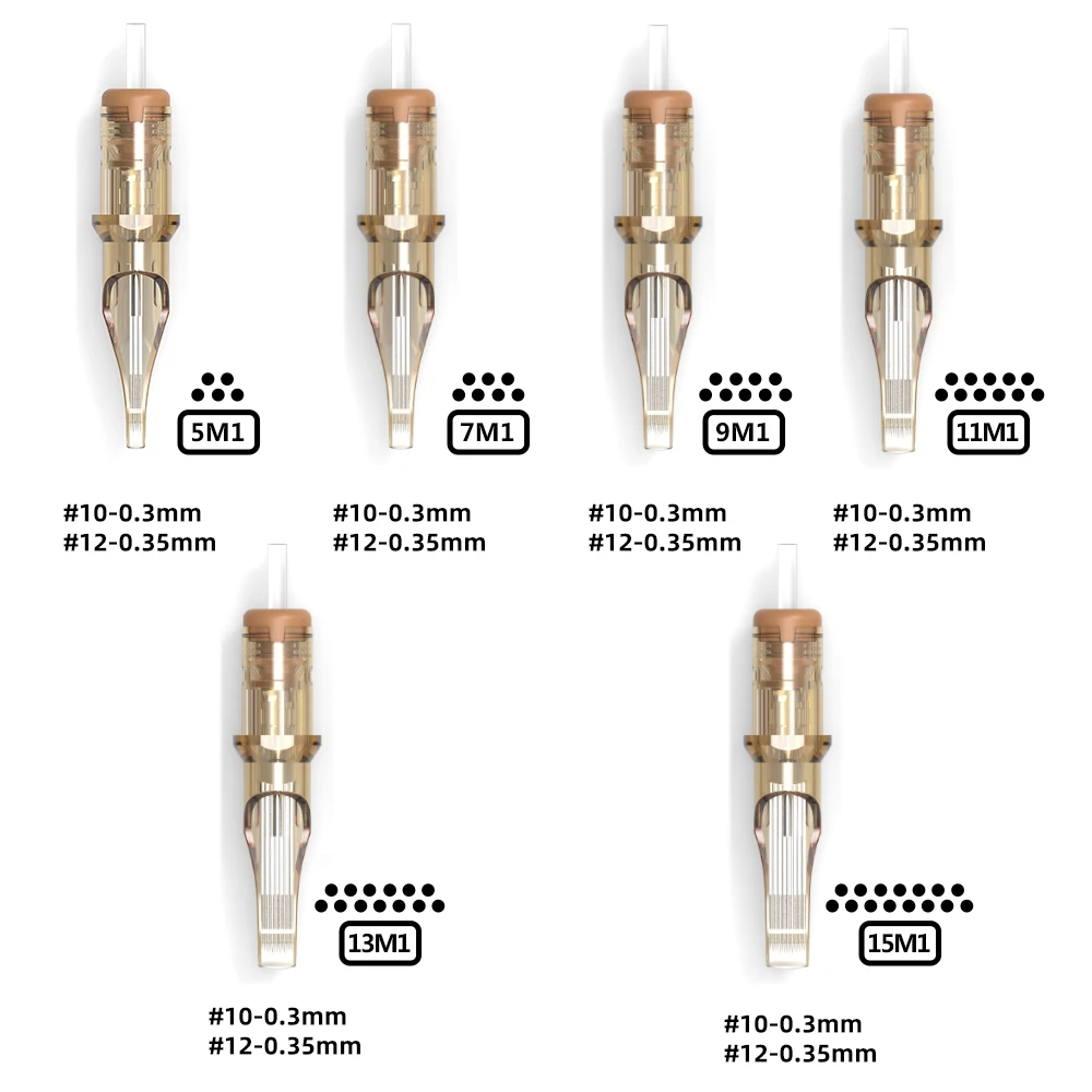 Top Trends: Ambition Premium Tattoo Cartridge Needle M1 0.3mm / 0.35mm 20pcs / lot Disposable Sterilized For Tattoo Machine And Permanent Makeup Shoppable Styles - Image 6