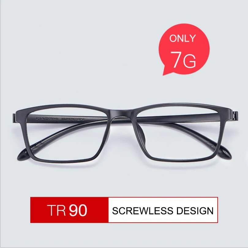 Top Trends: TR90 Screwless & Non-Metallic Anti Blue Light Reading Glasses, Men Women Square Ultralight Eyeglasses Black Grey Clear RX1X2 Shoppable Styles - Image 3