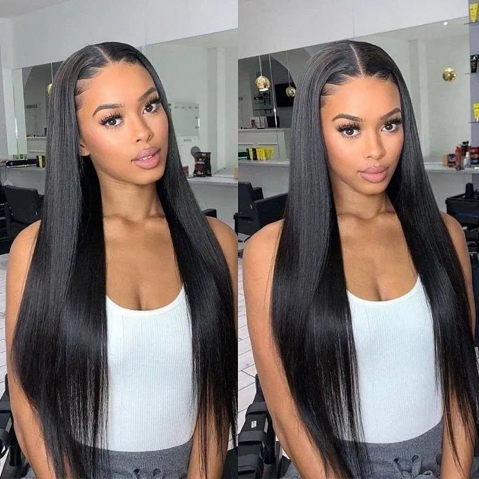 Top Trends: HD 38 40 Inch Straight 13x4 13x6 Human Hair Lace Closure Frontal Wigs Remy Brazilian Pre Plucked Lace Front Wig For Black Women Shoppable Styles