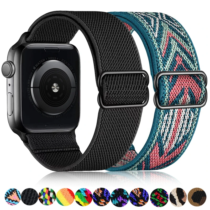 Top Trends: Scrunchie Strap For Apple Watch Band 49mm 44mm 40mm 45mm 41mm 42mm 38mm Elastic Nylon Bracelet IWatch Series 8 Se 7 6 5 3 Ultra Shoppable Styles