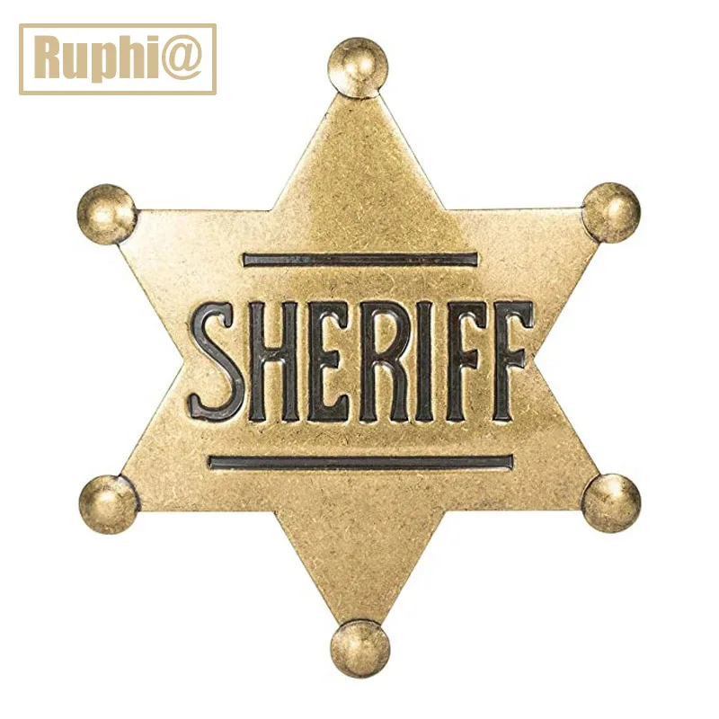 Top Trends: Deputy Sheriff Badges, Costume Star Western Adult Pin Brooches, Carnival Party Gifts For Halloween Cowboy Honor School Kids Toy Shoppable Styles