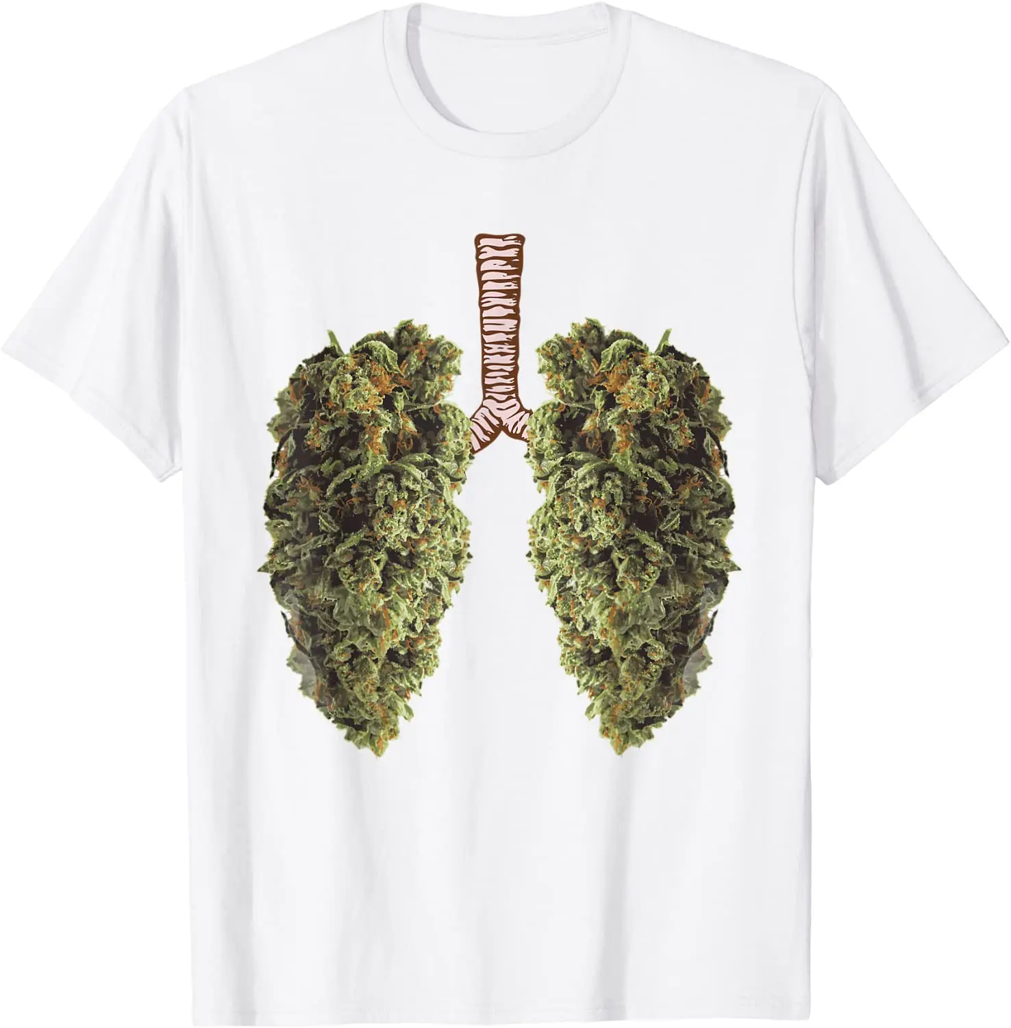 Top Trends: Funny Weed Lung Bud T-Shirt - THC Lung TShirt T-Shirt Hot Sale Student Top T-shirts Cotton Tees Printed Shoppable Styles - Image 3