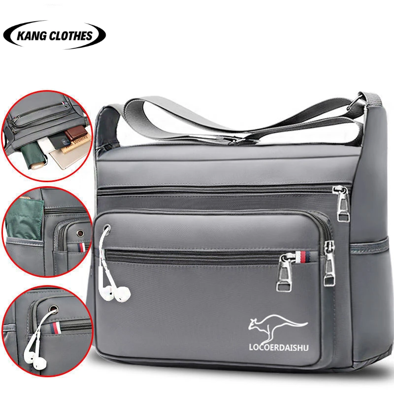 Top Trends: Men&#039;s Large Capacity Oxford Shoulder Bag Travel Fashion Korean Casual Business Waterproof Crossbody Messenger Bag Shoppable Styles