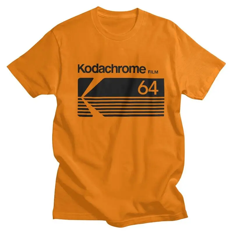 Top Trends: Fashion Kodak Kodachrome Logo T Shirt Men Short-Sleeve Photographer T-shirts Summer Tee Tops Pure Cotton Oversized Tshirt Merch Shoppable Styles