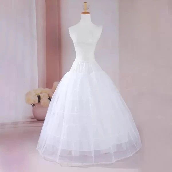 Top Trends: High Quality Hot A Line Plus Size Crinoline Bridal 3 Hoop Two Layer Petticoats For Wedding Dress Wedding Skirt Accessories Slip Shoppable Styles