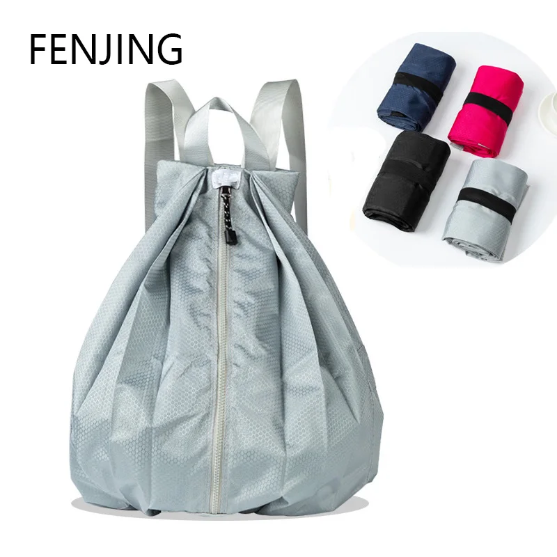 Top Trends: New Outdoor Portable Backpack Thicken Waterproof Sports Backpack Foldable Portable Travel Bag Casual Nylon Folding Bag Rucksack Shoppable Styles