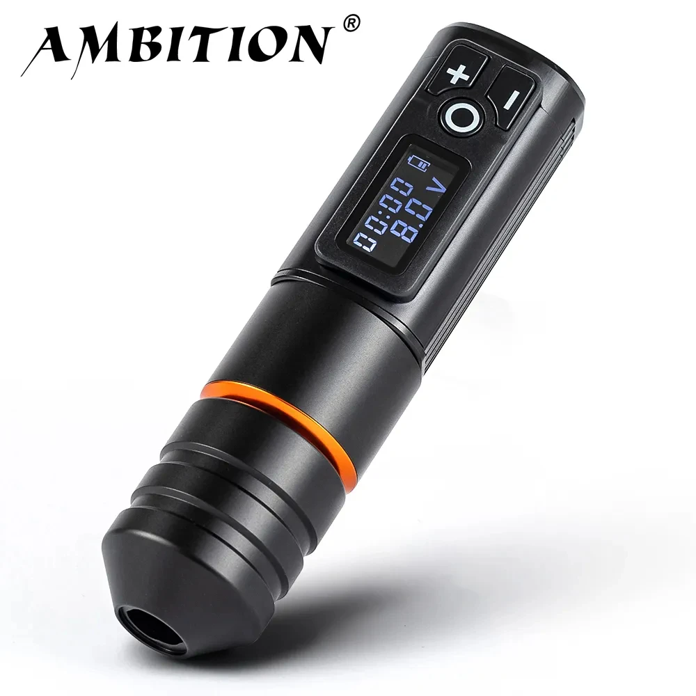 Top Trends: Ambition Ninja Pro Portable Wireless Tattoo Pen Machine Powerful Coreless DC Motor 2400 MAh Lithium Battery For Artist Body Shoppable Styles