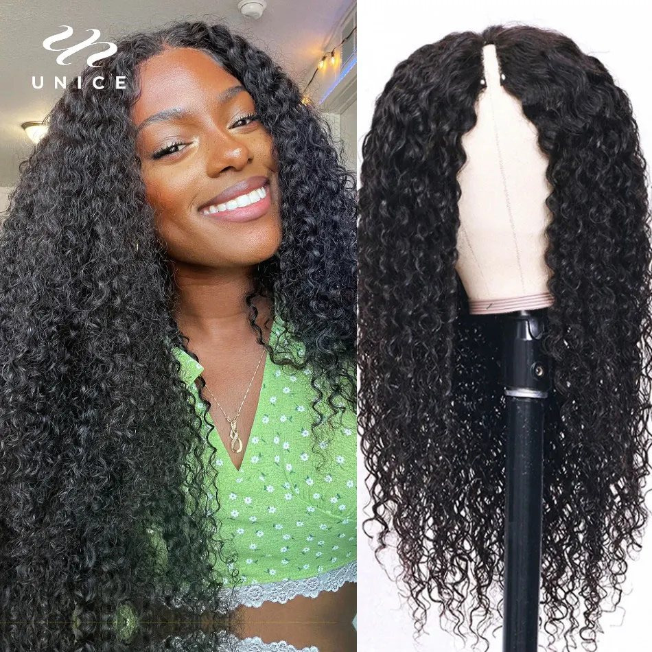 Top Trends: UNice Hair 250 Density New V Part Wig Human Hair Curly V Part Wig Upgrade U Part Wig I Part Wig Glueless Human Hair Wigs Shoppable Styles