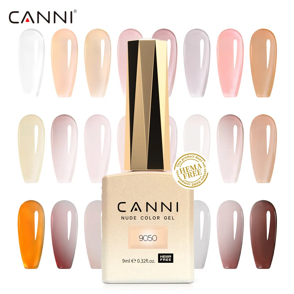 Top Trends: CC3 Canni HEMA FREE Nail Gel Polish 9ml Jelly Color Transparent Semi Permanent Natural Nude Collection French Nail Gel Lacquer Shoppable Styles