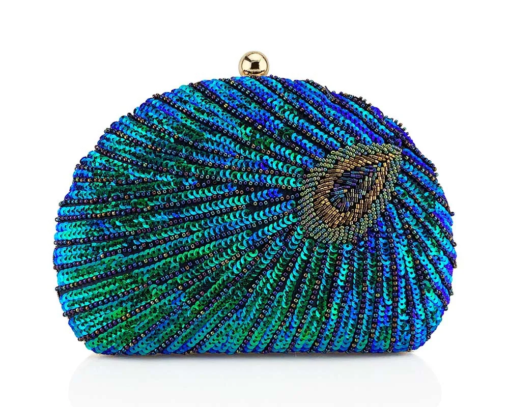 Top Trends: 2023 New Women Sequins Evening Bags Bling Banquet Wallets Mini Shell Shaped Clutch Wallets Dinner Purse Drop Shipping Shoppable Styles