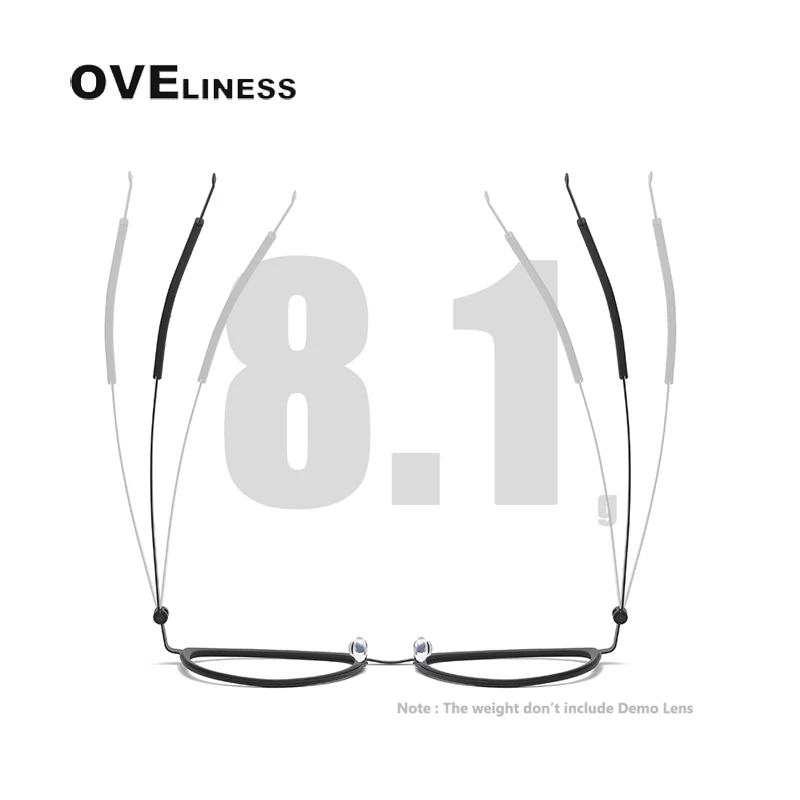 Top Trends: 2023 Titanium Glasses Frame For Men Women Vintage Round Myopia Optical Eyewear Screwless Prescription Eyeglasses Frame Spectacle Shoppable Styles - Image 3