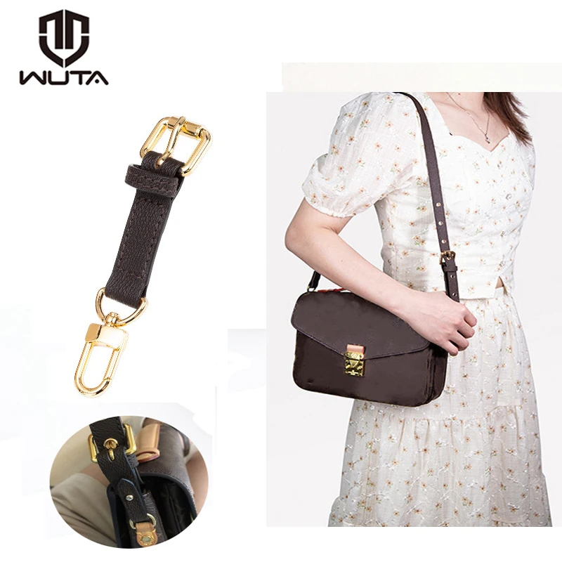 Top Trends: WUTA Bag Strap Shortening Adjustment Buckle For LV Metis Bags Genuine Leather Simple Modification Shorten Strap Bag Accessories Shoppable Styles