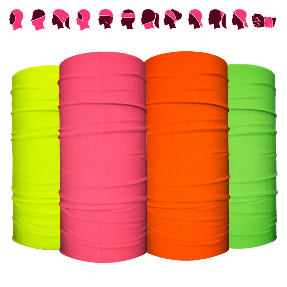 Top Trends: Dyeing Neon Color Bandana Summer Cooling Headwear Women Balaclava Neck Gaiter Cycling Riding Scarf Headwrap Tube Face Cover Mask Shoppable Styles