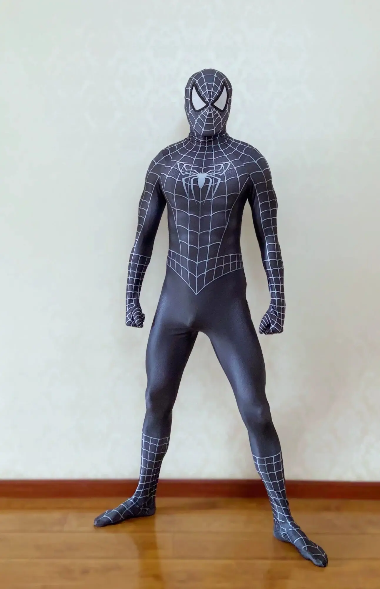 Top Trends: Men Halloween Black Raimi Spiderman Cosplay Costume Venom Symbiote Raimi Suit Zentai Bodysuit Adults Kids Party Jumpsuits Shoppable Styles