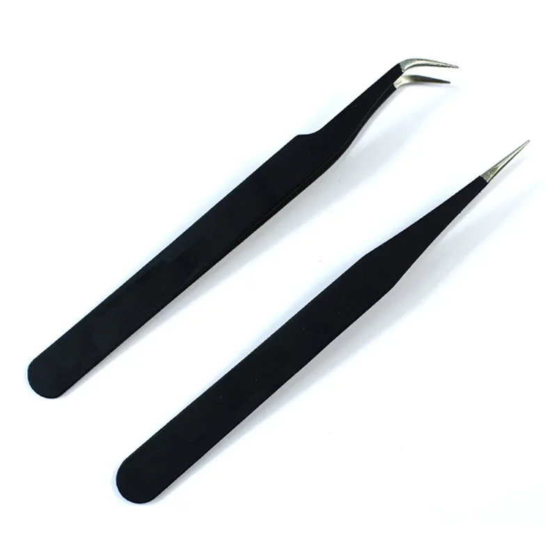 Top Trends: Stainless Steel Eyebrow Tweezers For Make Up 2023 Black Multipurpose Tweezers Tools For Nail Art Decoration Shoppable Styles