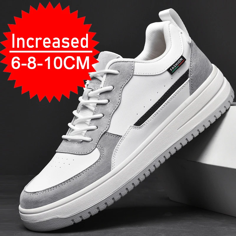 Top Trends: Men Sneakers Elevator Shoes Breathable Sports Casual Board Shoes Men's Hidden Inner Heightening Shoes Hard-Wearing Male Footwear Shoppable Styles