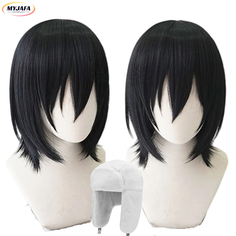 Top Trends: Fyodor Wig Bungo Stray Dogs Fyodor Dostoevsky Cosplay Wig Styled Short Black Heat Resistant Synthetic Hair Anime Wigs + Wig Cap Shoppable Styles