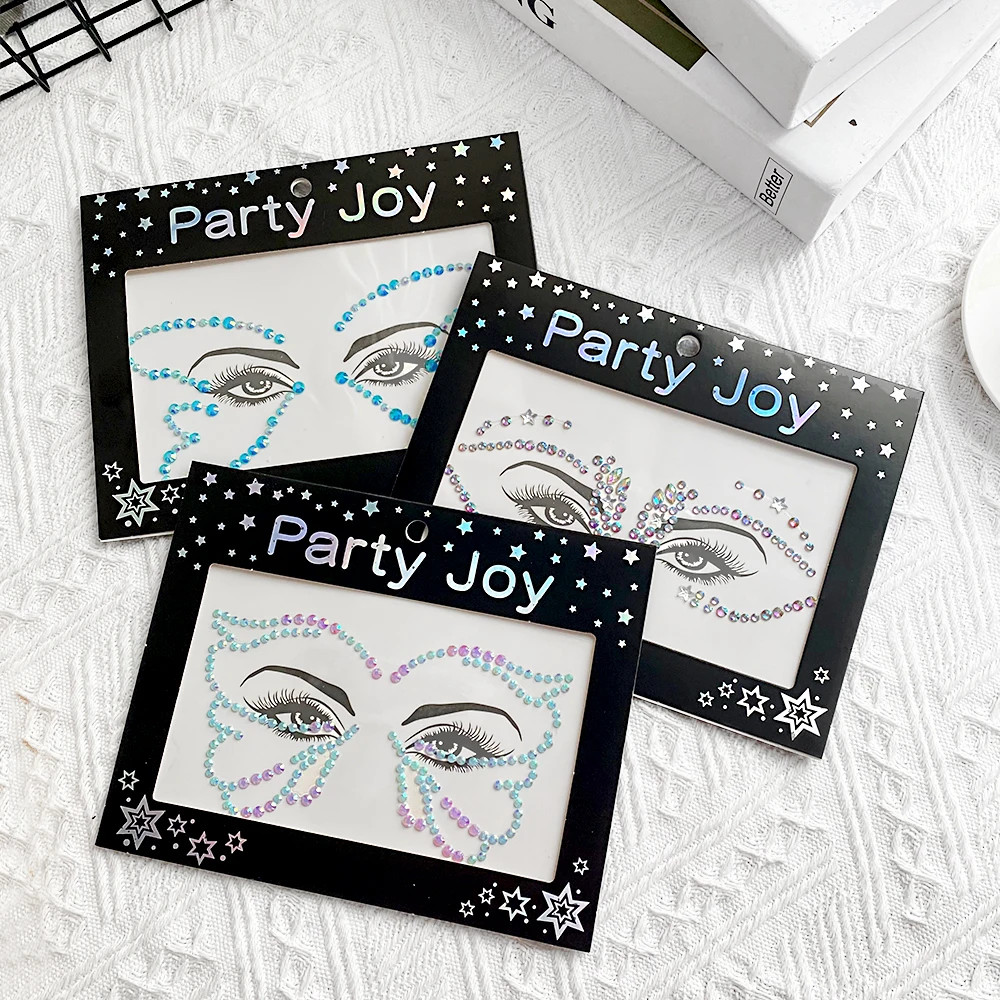 Top Trends: Festival Face Jewels Crystal Body Stickers Make Up Face Gems Glitter Rhinestones Eyeline Eyeshadow Sticker For Party Dress UP Shoppable Styles - Image 4