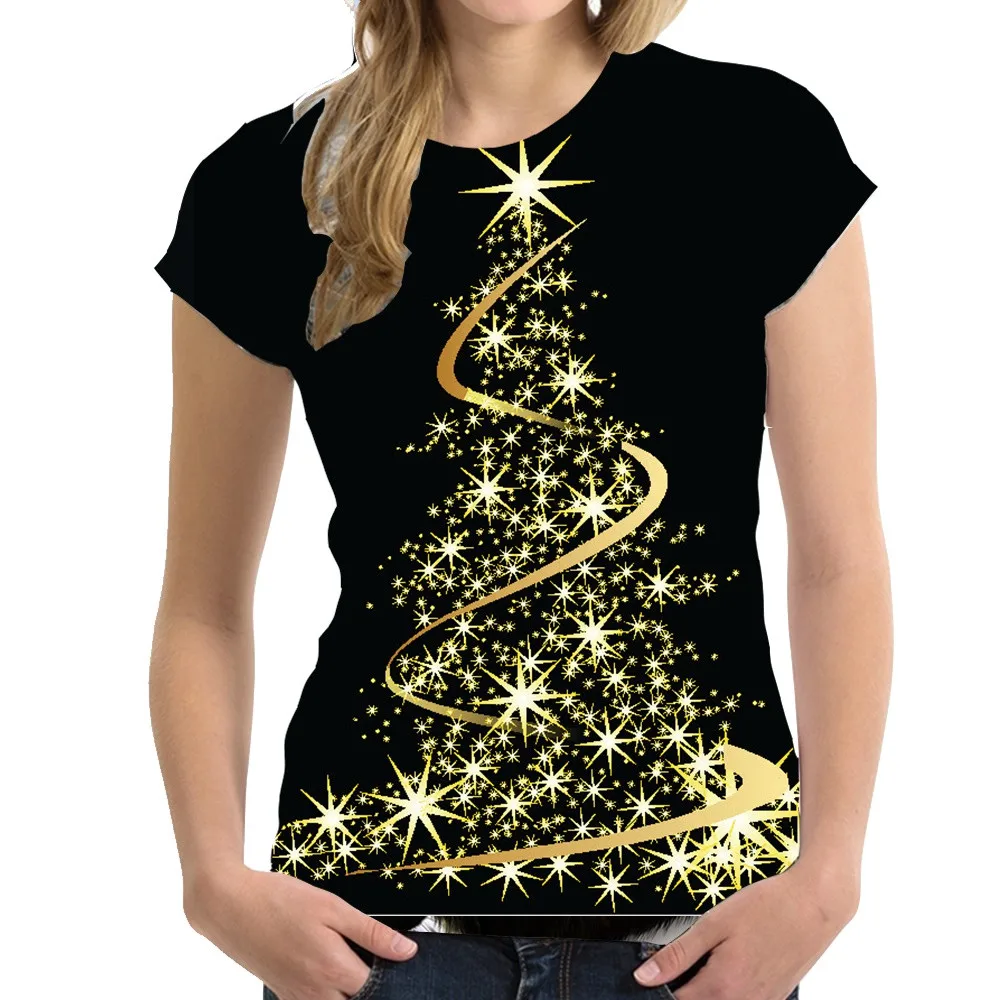 Top Trends: 2023 Christmas T Shirt For Women Festival Dress Show Tshirt Streetwear Ladies Girl Clothing T-shirt Cool Santa Claus Anime Top Shoppable Styles - Image 5