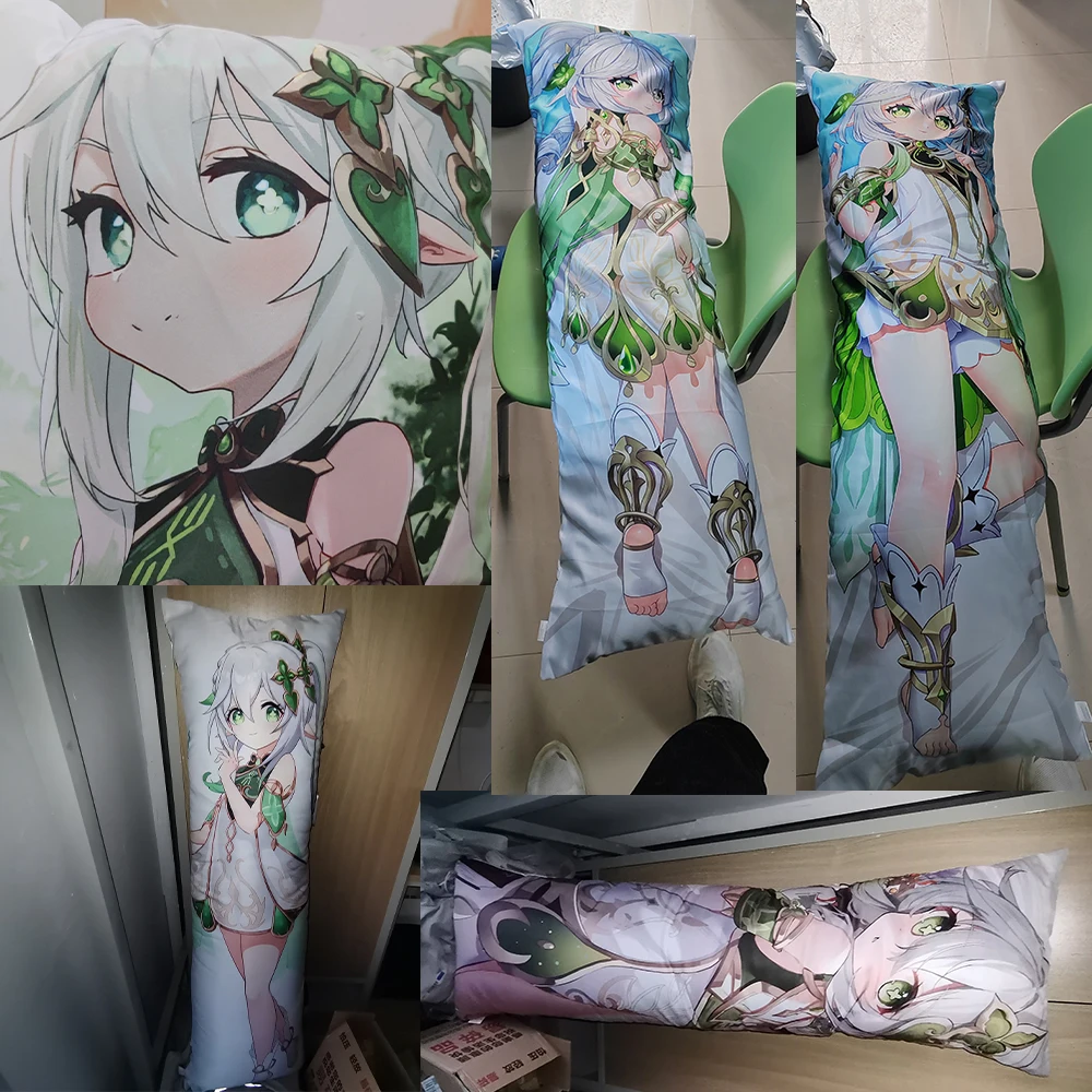 Top Trends: Genshin Impact Nahida Cosplay Dakimakura Peachskin 2WAY Body Pillowcase Double-sided Print Fullbody Pillow Cover Cute Otaku Gift Shoppable Styles - Image 2