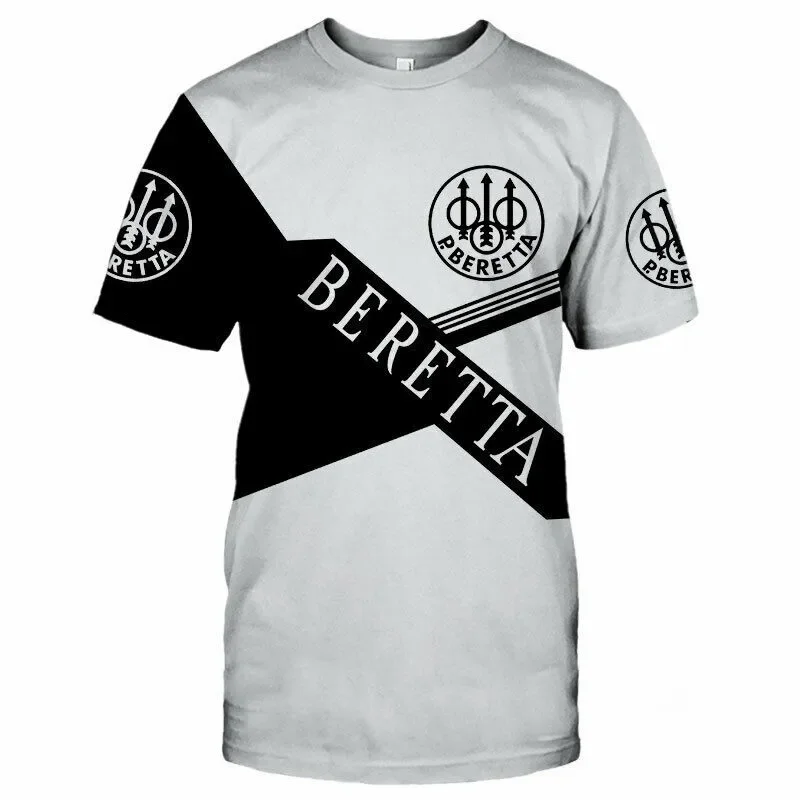 Top Trends: T-Shirts Beretta T-Shirt 3D Print Fashion Sports Men Women Unisex Oversized Short Sleeve Crew Neck TShirt Kids Tees Tops Jersey Shoppable Styles