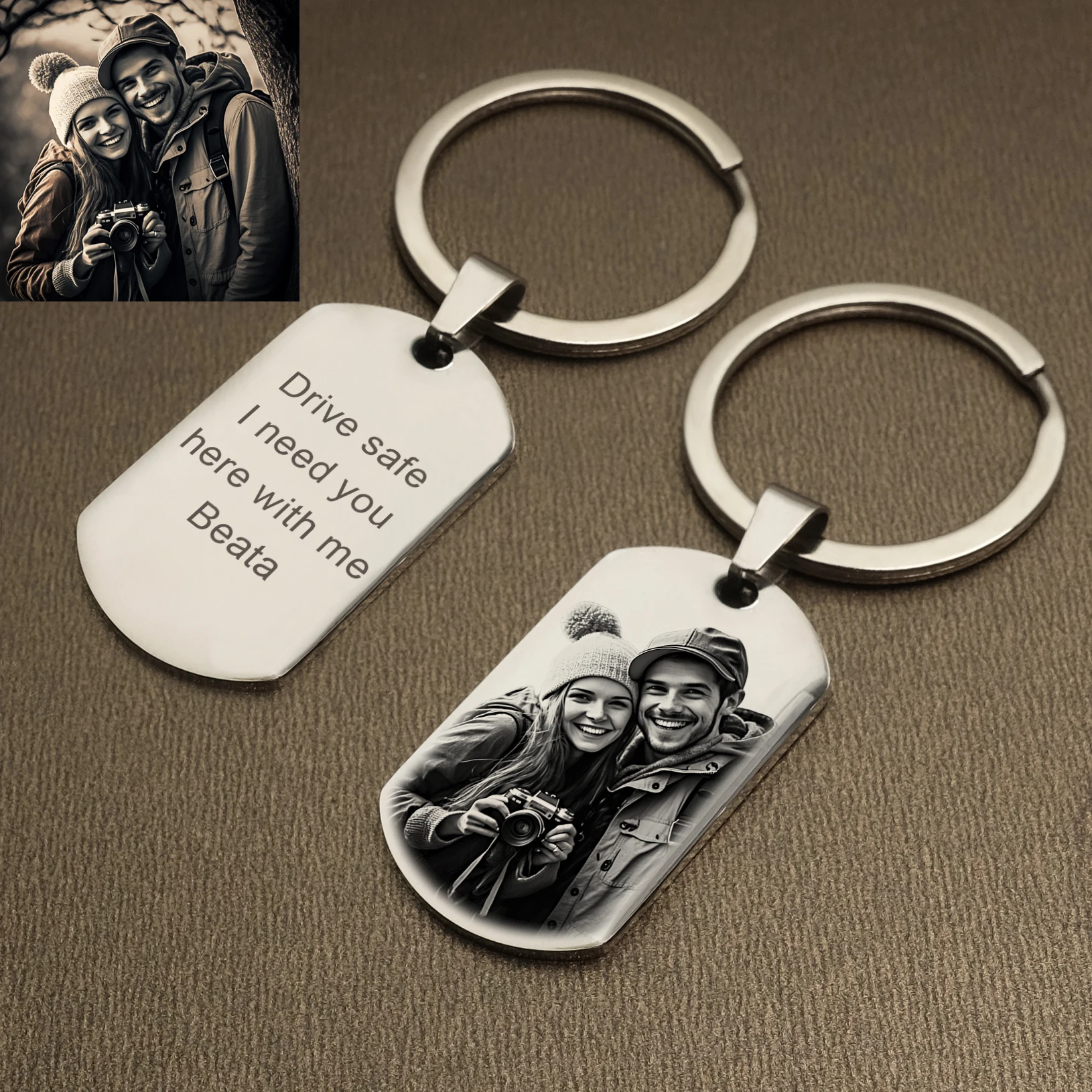 Top Trends: Personalized Keychain Best Dad Ever Gifts Custom Photo Name Keychain Father Boyfriend Husband Gifts Drive Safe I Need You Here Shoppable Styles