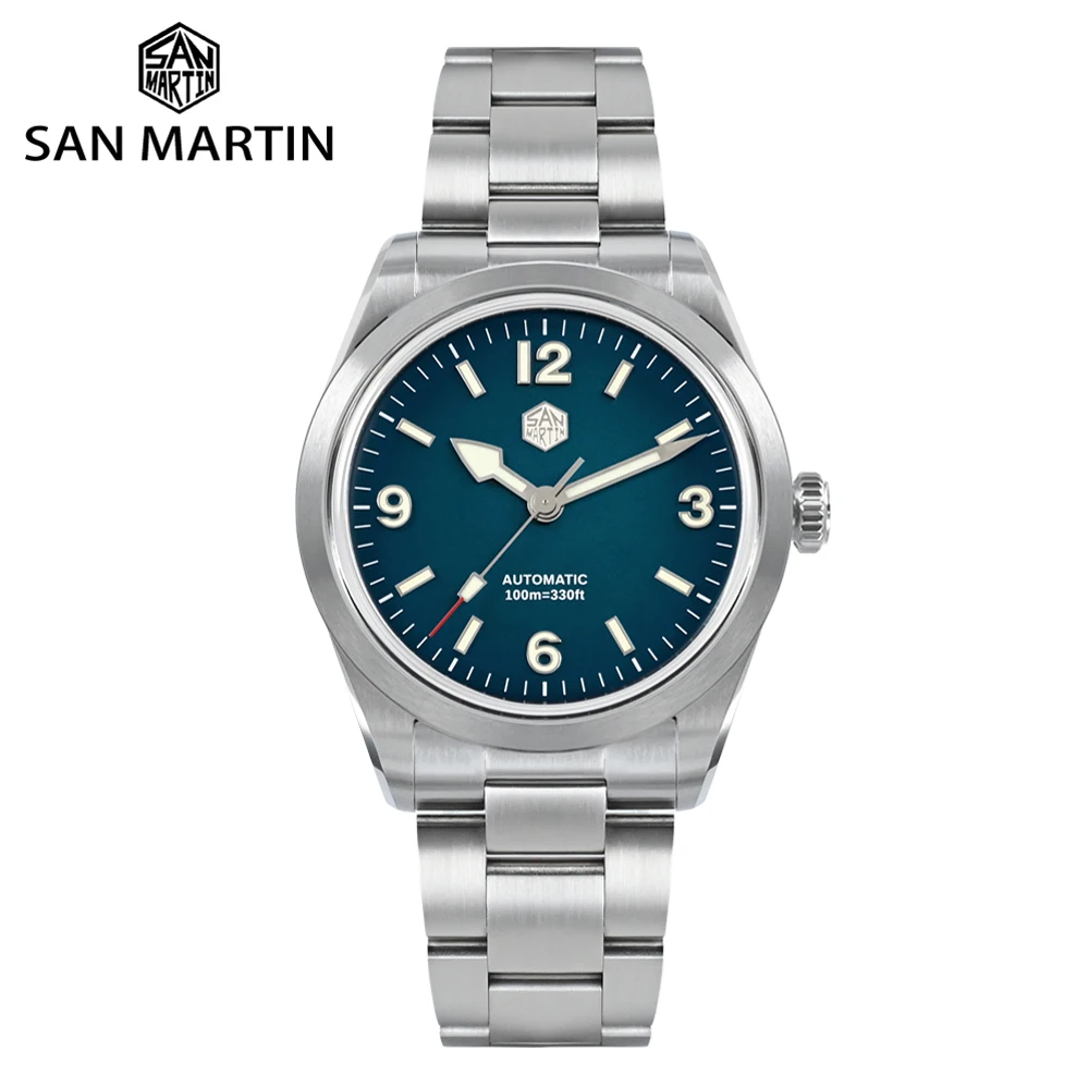 Top Trends: San Martin New 38mm Men Watch Fashion Luxury NH35 Explore Sports Automatic Mechanical Wristwatch Waterproof 100m Sapphire Mirror Shoppable Styles