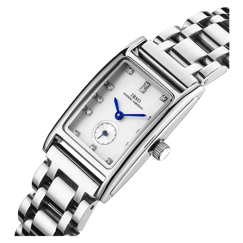 Top Trends: Fashion Quartz Watch Women Rectangular Luxury Brand Steel Wristwatch Female Gifts Silver Waterproof Watches Ladies Wrist Clock Shoppable Styles