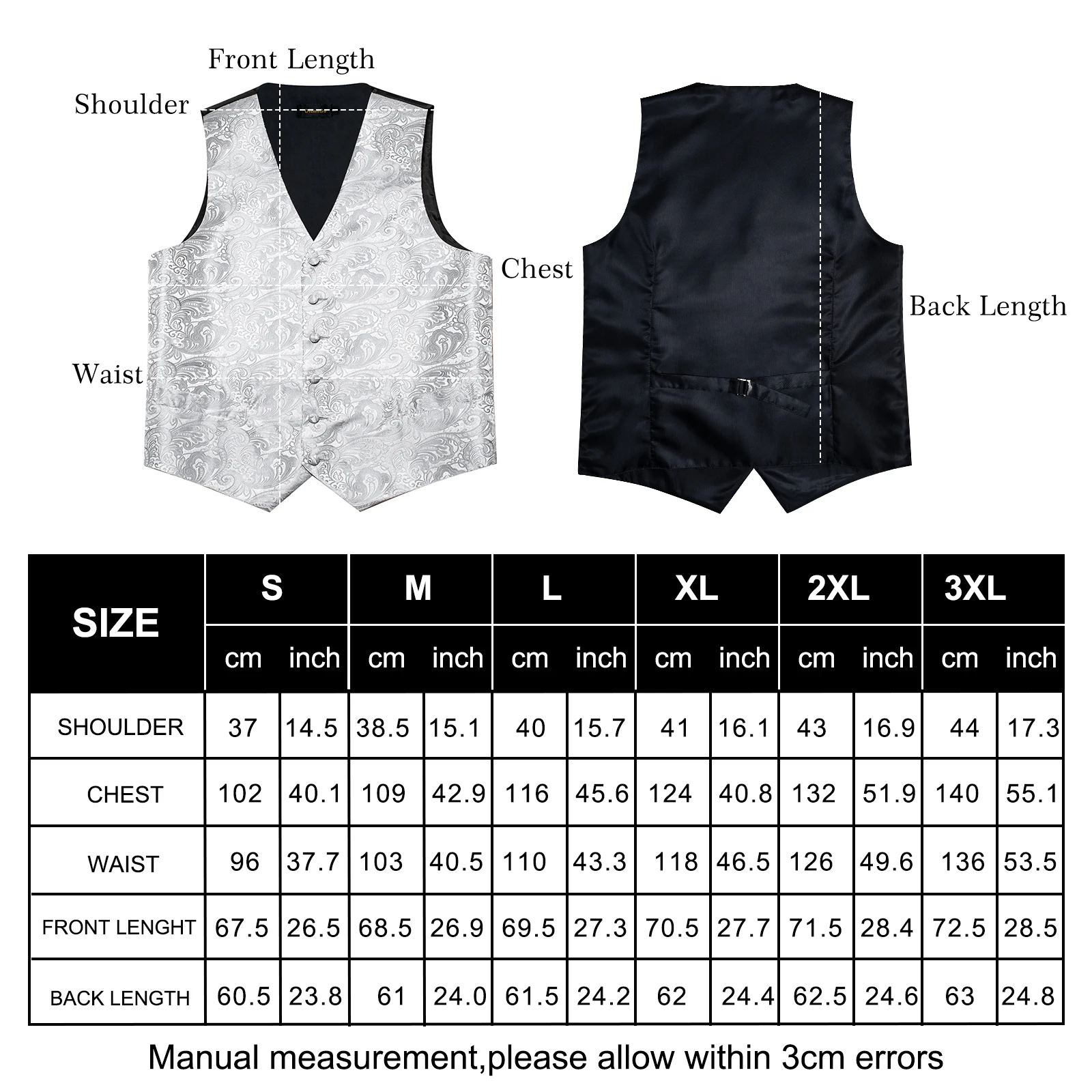 Top Trends: Formal Gray Vest For Man Wedding Fashion Men's Paisley Waistcoat Bow Ties Handkerchief Cufflinks Set Business Party Dress Vests Shoppable Styles - Image 6