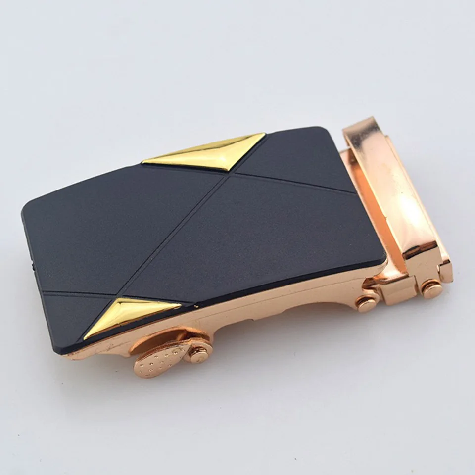 Top Trends: High Quality Belt Simple Automatic Buckle Trend New Men'S Niche Design Belt Buckle 3.5 CM Wide Card Buckle Accessories A3112 Shoppable Styles - Image 6