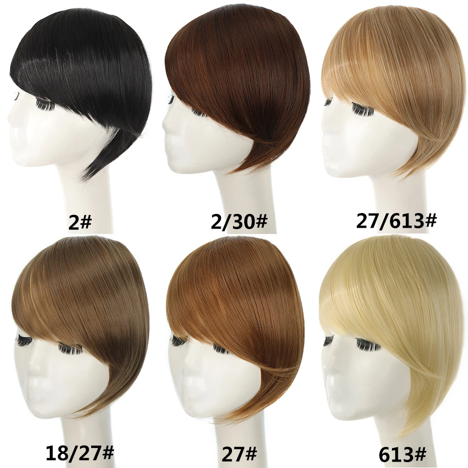 Top Trends: LUPU Synthetic Bangs Hairpiece Clip In The Front Side Bangs Fake Fringe Hair Extensions Blonde Bangs Heat Resistant Fake Hair Shoppable Styles - Image 6