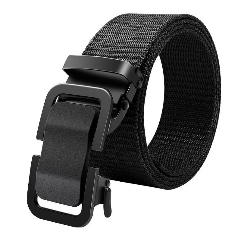 Top Trends: New Automatic Buckle Belt, Canvas Tactical Workwear Casual Outdoor Military Training Pants Belt For Men , Ideal Choice For Gifts Shoppable Styles