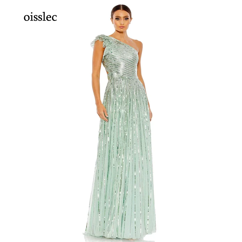 Top Trends: Oisslec Mother Of The Bride Dress Sequins Bridesmaid Dress Floating Sleeves Evening Dress Flods Prom Dress Elegance Customize Shoppable Styles