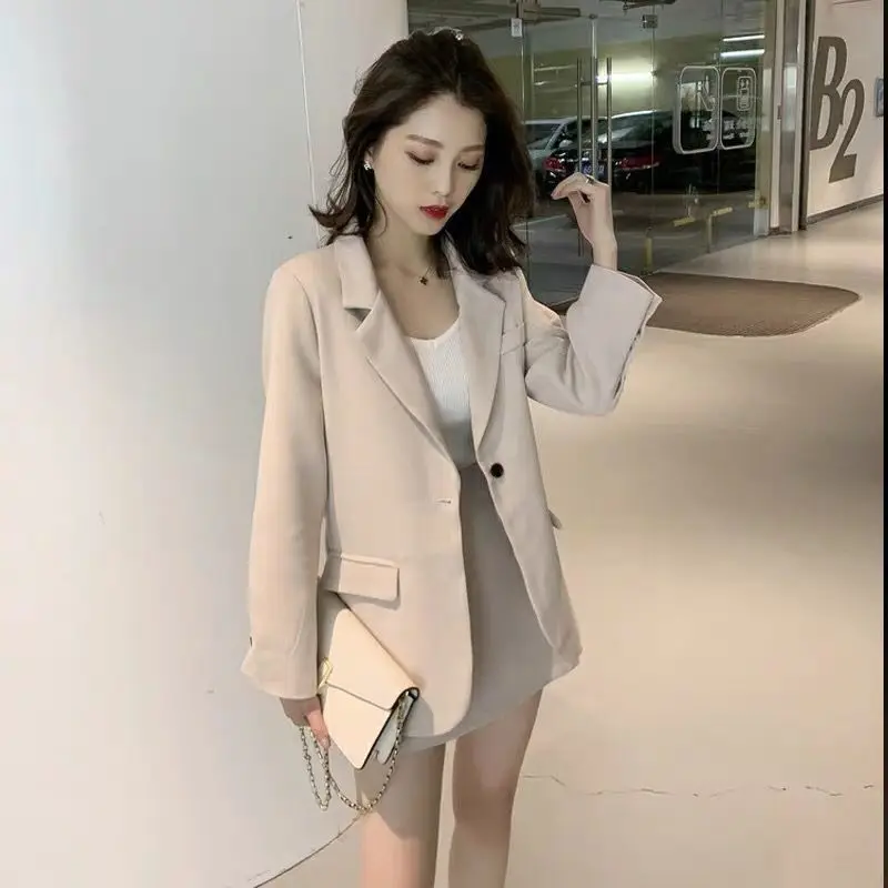 Top Trends: Womens Short 2 Sets Office 2023 Two Piece Set For Women Suit With Skirt And Blazer Outfit Summer Long Sleeve Co Ord Korean Style Shoppable Styles