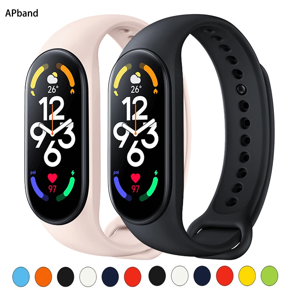 Top Trends: Strap For Xiaomi Mi Band 6 7 Bracelet Sport Silicone Watch Wristband Miband Band6 Band4 Wriststrap For Xiaomi Mi Band 3 4 5 6 7 Shoppable Styles