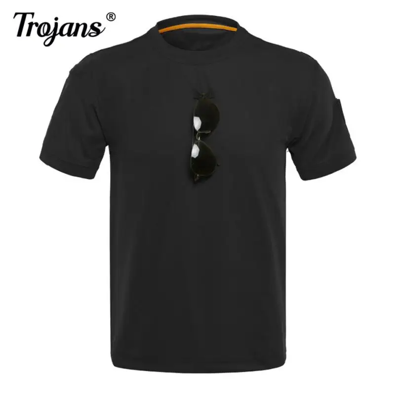 Top Trends: Tactical T-Shirts Men Sport Breathable Outdoor Military Tee Quick Dry Short Sleeve Shirt Hiking Hunting Army Combat Men Clothing Shoppable Styles - Image 2