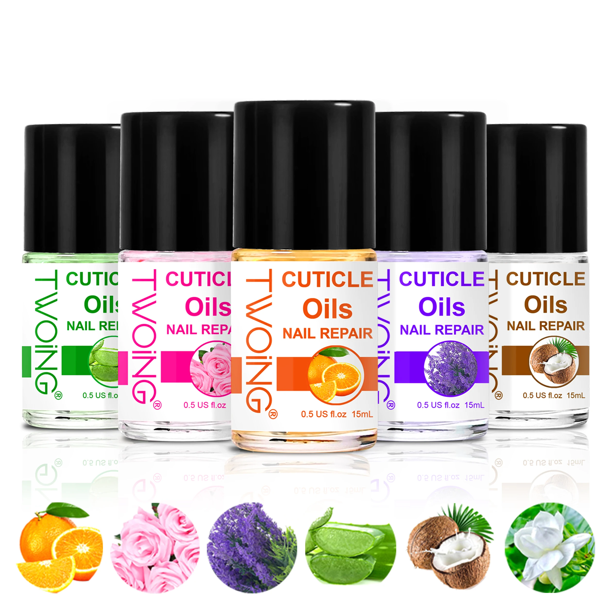 Top Trends: TWOING 15ml Nail Cuticle Repair Nutrition Oil Natural Rose Plant Essential Oil Moisturizes And Manicure Damaged Skin Shoppable Styles