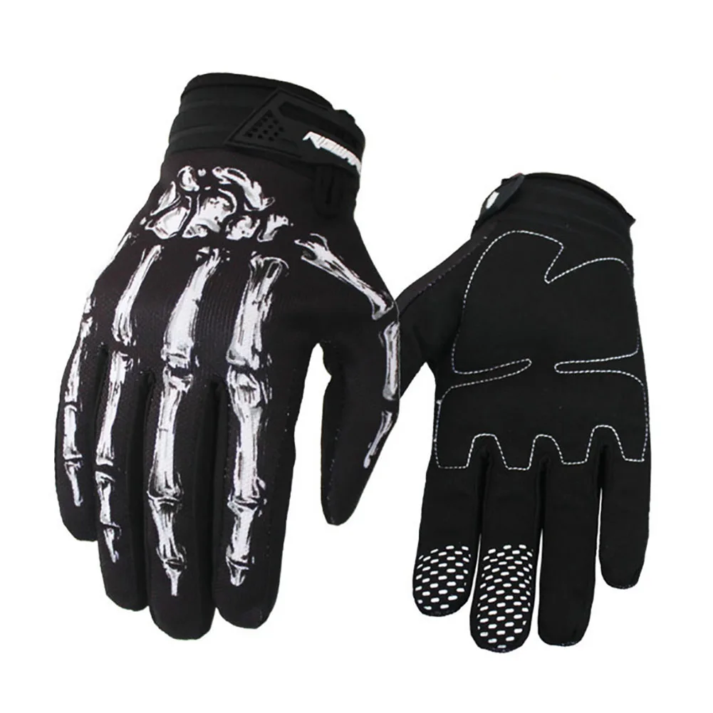 Top Trends: Skeleton Riding Gloves Fashion Non-slip Breathable Wear-resistant Long-finger Bicycle Motorcycle Fitness Outdoor Sports Equipmen Shoppable Styles