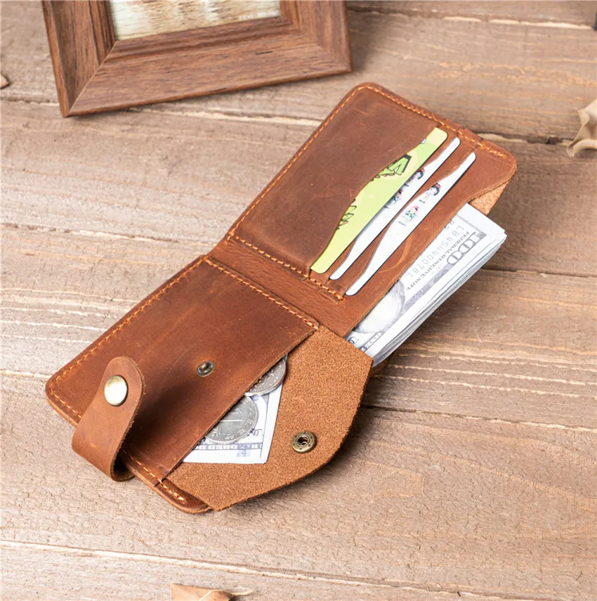 Top Trends: Genuine Leather Wallet For Men Money Short Purse Credit Card Holder Cash Coin Pocket Male Large Solid Standard Wallets NT008 Shoppable Styles