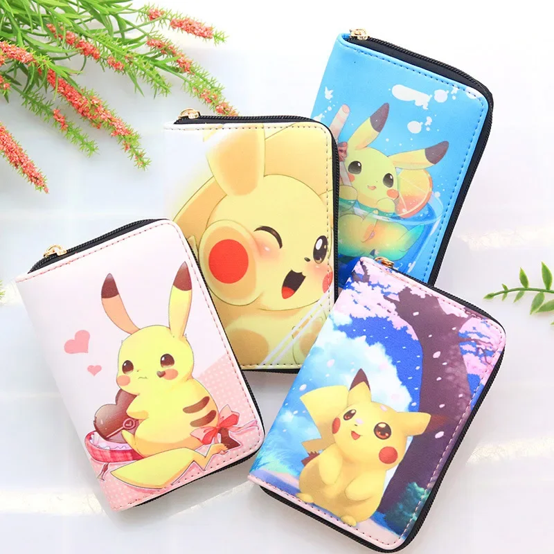 Top Trends: New Pokemon Pu Short Zipper Wallet Pikachu Cute Cartoon Printing Men Women Storage Bag Coin Purse Small Card Holder Gifts Shoppable Styles