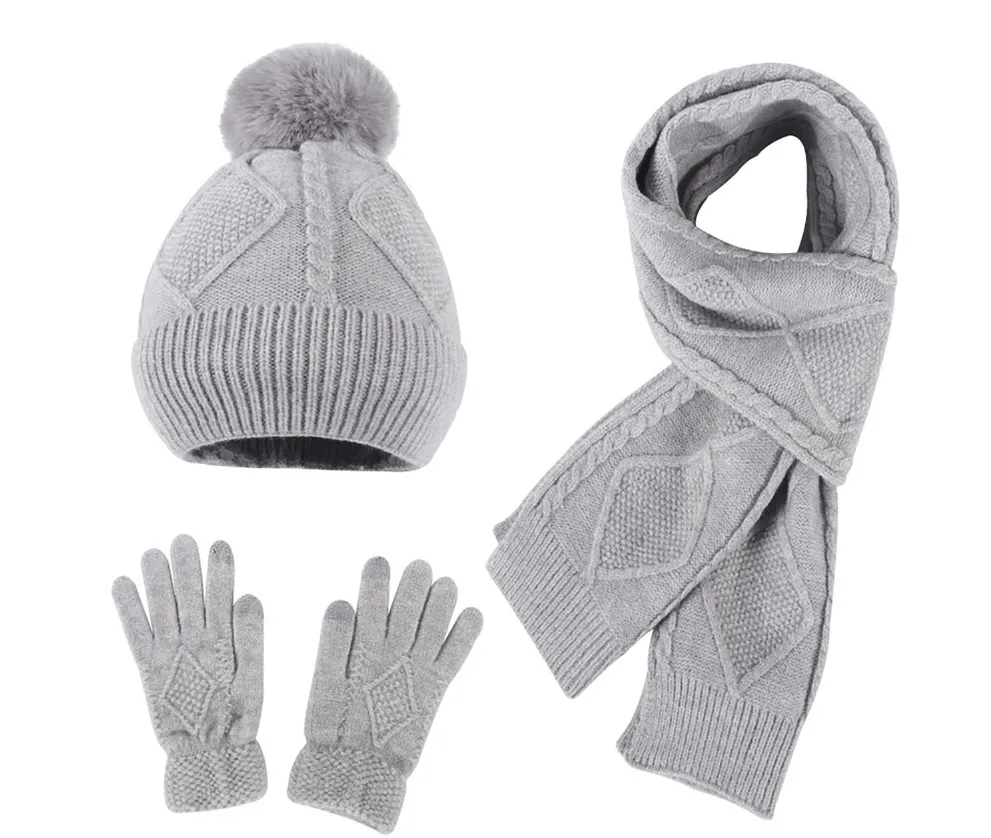 Top Trends: Beanie Hat Scarf Gloves Set For Men And Women Winter Warm Skull Caps Cold Weather Snow Ski Outdoor Headwear Shoppable Styles