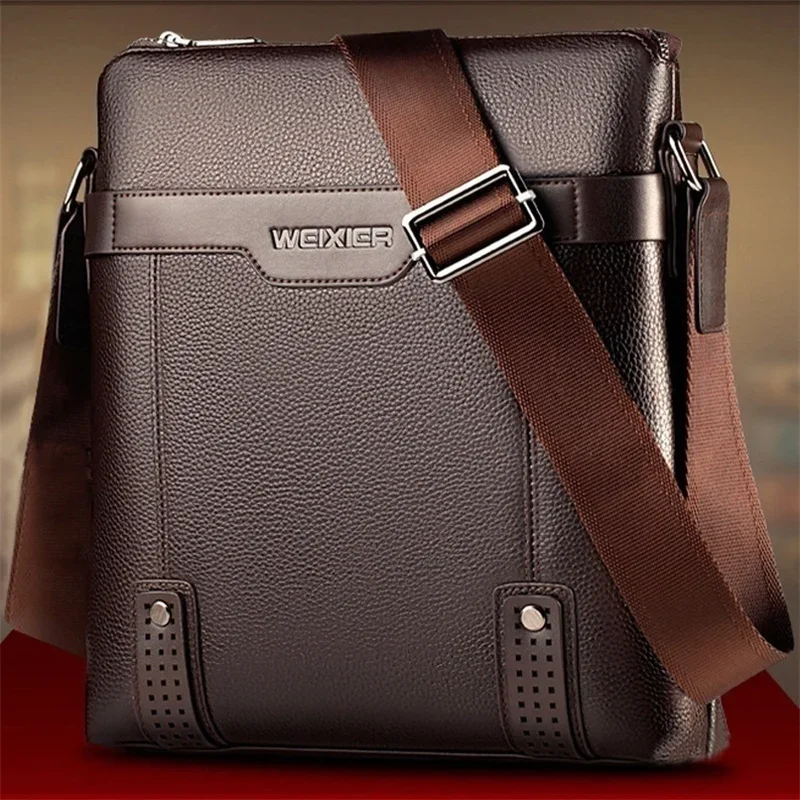 Top Trends: New Fashion Men Tote Bags PU Leather Famous Brand Men Messenger Bag With Clutch Male Cross Body Shoulder Business Bags For Men Shoppable Styles