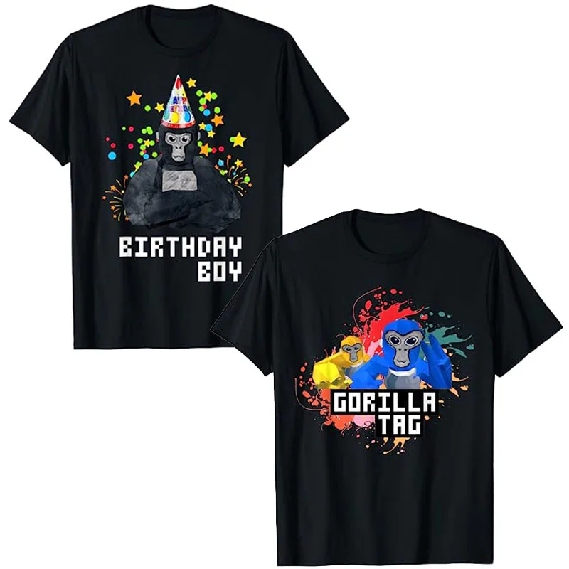 Top Trends: Cute Gorilla Tag VR Gamer Birthday Boy For Kids Teen T-Shirt Funny Boys Fashion Tee Sons Gift Humorous Video Game Lover Outfits Shoppable Styles