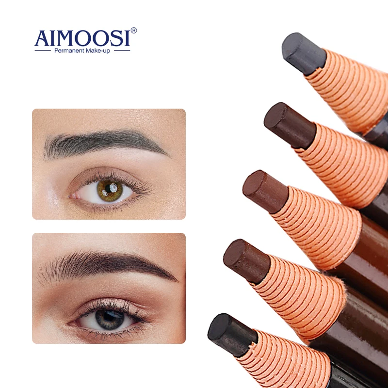 Top Trends: Eyebrow Pen 5 Colors Semi Permanent Makeup Tattoo Microblading Dark Brown Eyebrow Pencil Cosmetic Beauty Women Tattoo Supplies Shoppable Styles