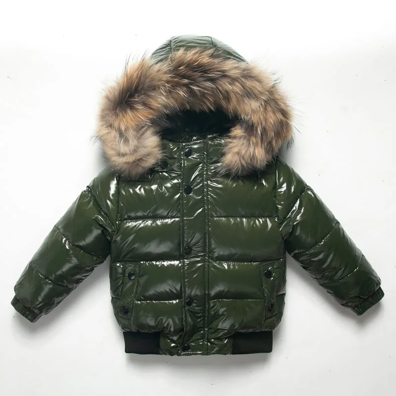 Top Trends: Baby Winter Clothes Kids Boys & Girls Down Ski Coat -30 Degrees Natural True Fur Collar 2-10Y Shoppable Styles