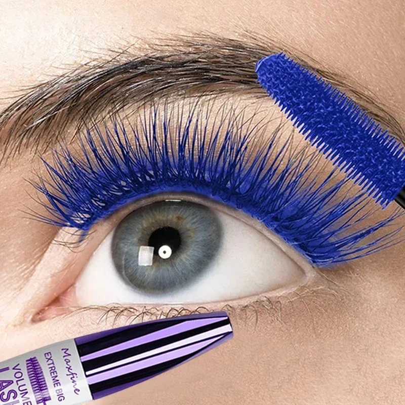 Top Trends: 5D New Stereo Mascara Blue Colors Waterproof Long Lasting Curling Silk Fiber Eyelashes Extension Makeup White Eye Lash Cosmetics Shoppable Styles