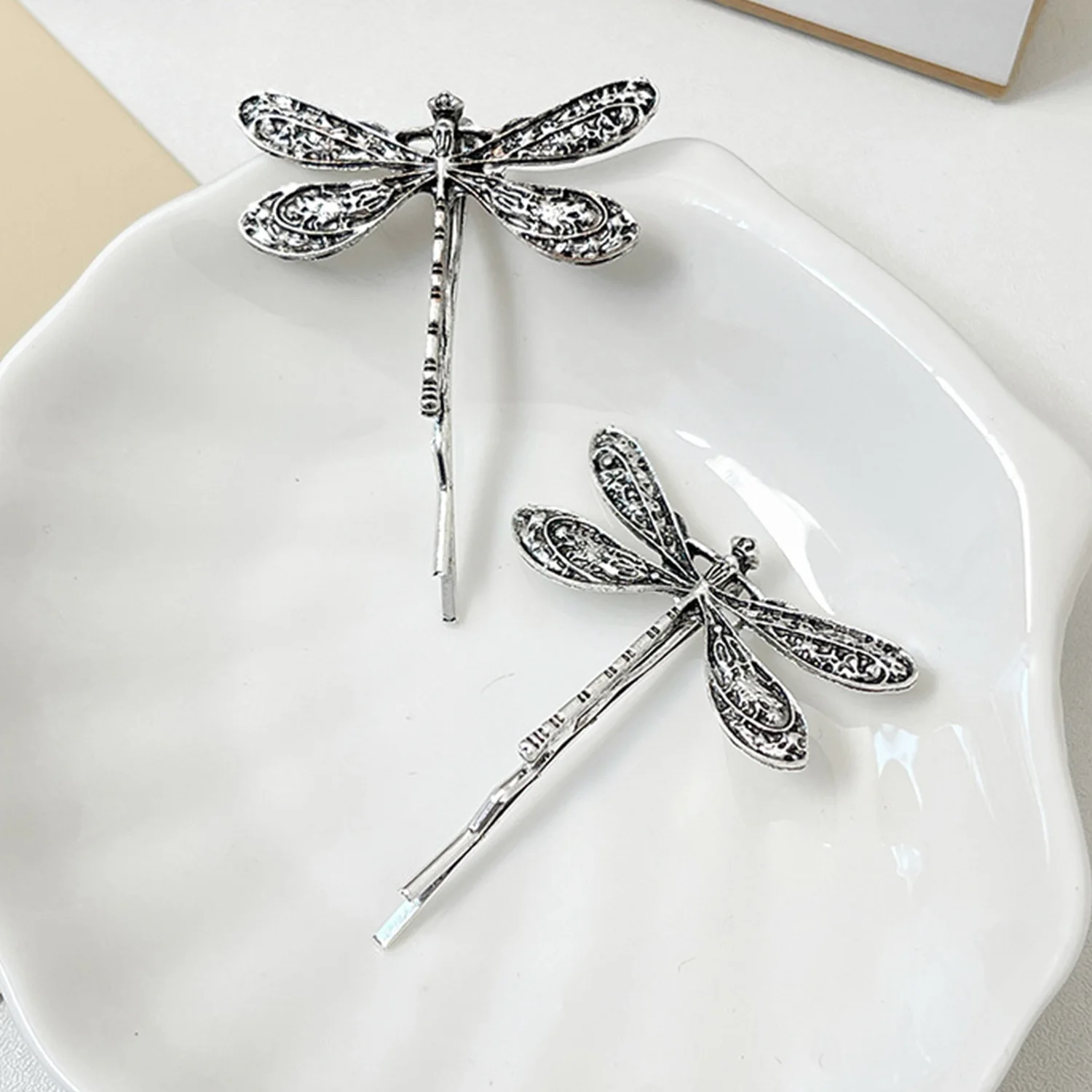 Top Trends: 2023 Metal Dragonfly Hairpin Retro Exquisite Insect Hair Clip For Women Cute Sweet Hair Styling Pins Retro Y2K Hair Accessories Shoppable Styles