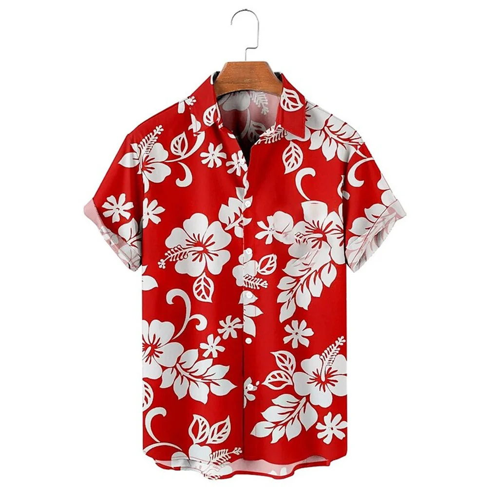 Top Trends: Hawaiian Male Social Floral Shirt For Blouse Men 3D Camisas Casuais Print Slim Fit Men's Street Casual Short Sleeve Clothing Shoppable Styles