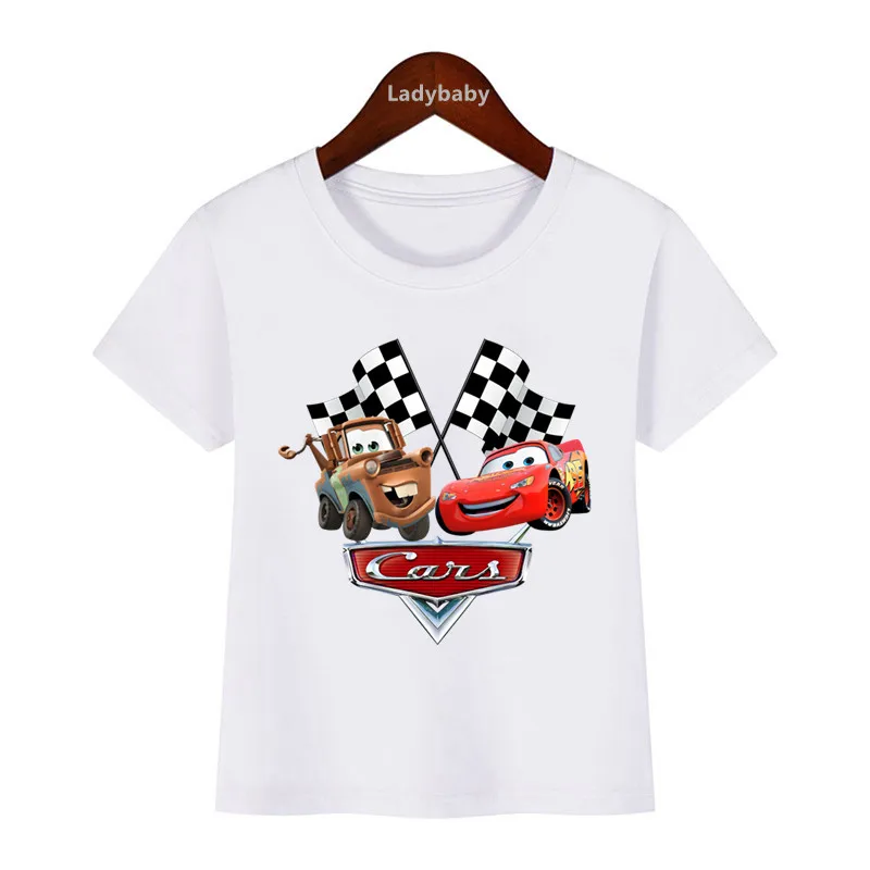 Top Trends: Disney Kids T-Shirts Car Pixar Lightning McQueen Print Girls Clothes Baby Boys Cartoon Short Sleeve Tshirt Children Tops, HKP5534 Shoppable Styles